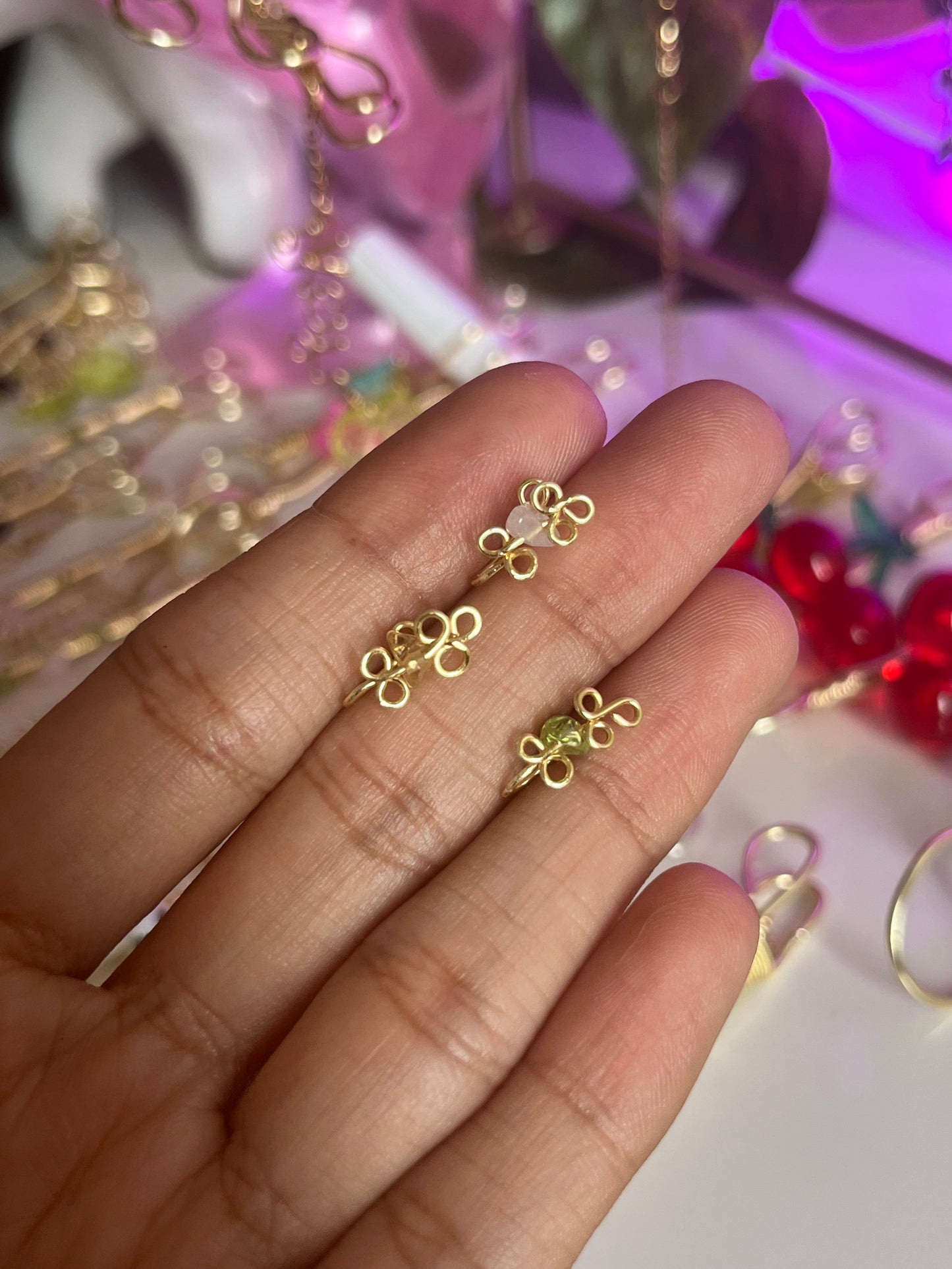 Crystal nose cuff