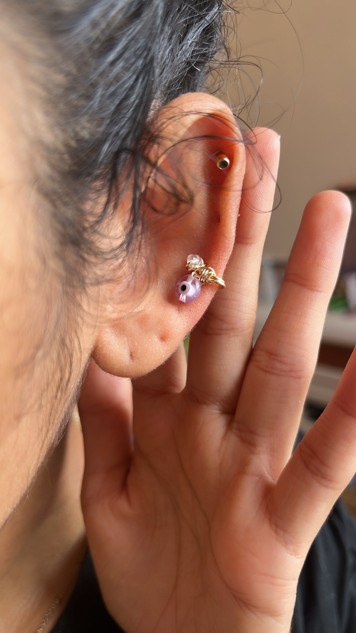 Ear Cuff Ojo Turco