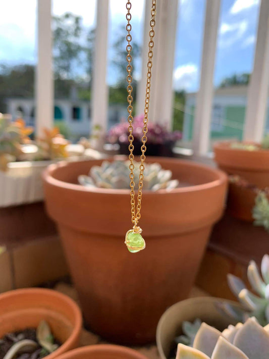 Peridot necklace