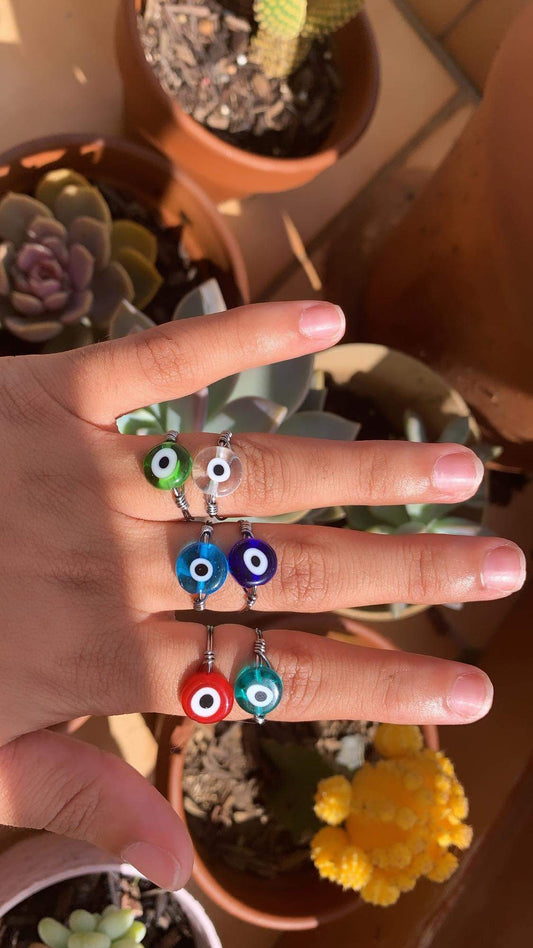 Evil eye ring